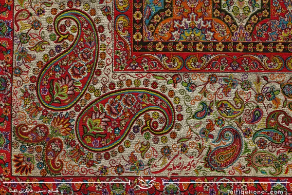 ست رومیزی ترمه طرح پارمیس