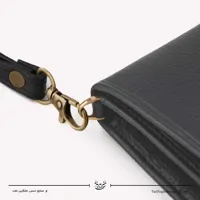 کیف دستی زنانه چرم مدل آنا رنگ مشکی سایز 3*10*20