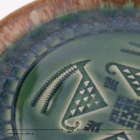 پیش دستی سرامیکی با نقش بز قطر 20