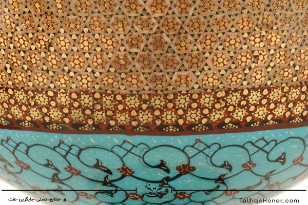 سنگاب مس خاتم و پرداز سایز 28