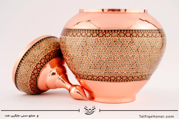 قندان سیبی مس خاتم سایز 23 کد 002(10482)