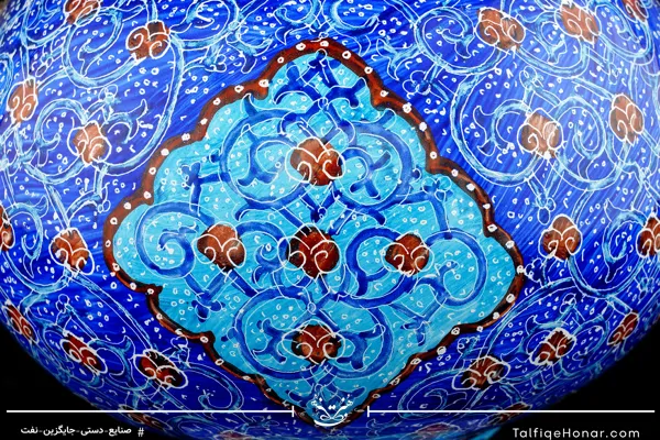 گلاب پاش گیلاسی مینا کاری سایز 38 (10514)