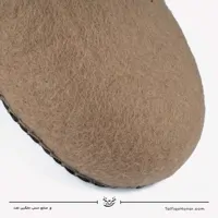 پاپوش نمدی بنددار رنگ کرمی سایز 39