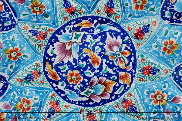 بشقاب برجسته مینا کاری  قطر 40 (10514)