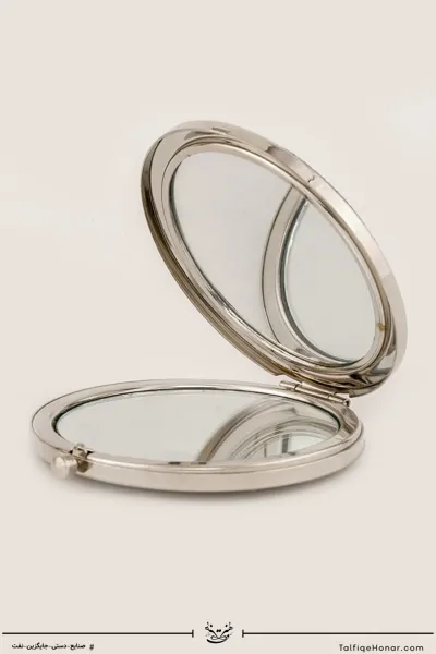 آینه برنج قلم زنی نقش ققنوس سایز2*7*7