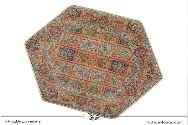 ست رومیزی ترمه طرح پارسیان