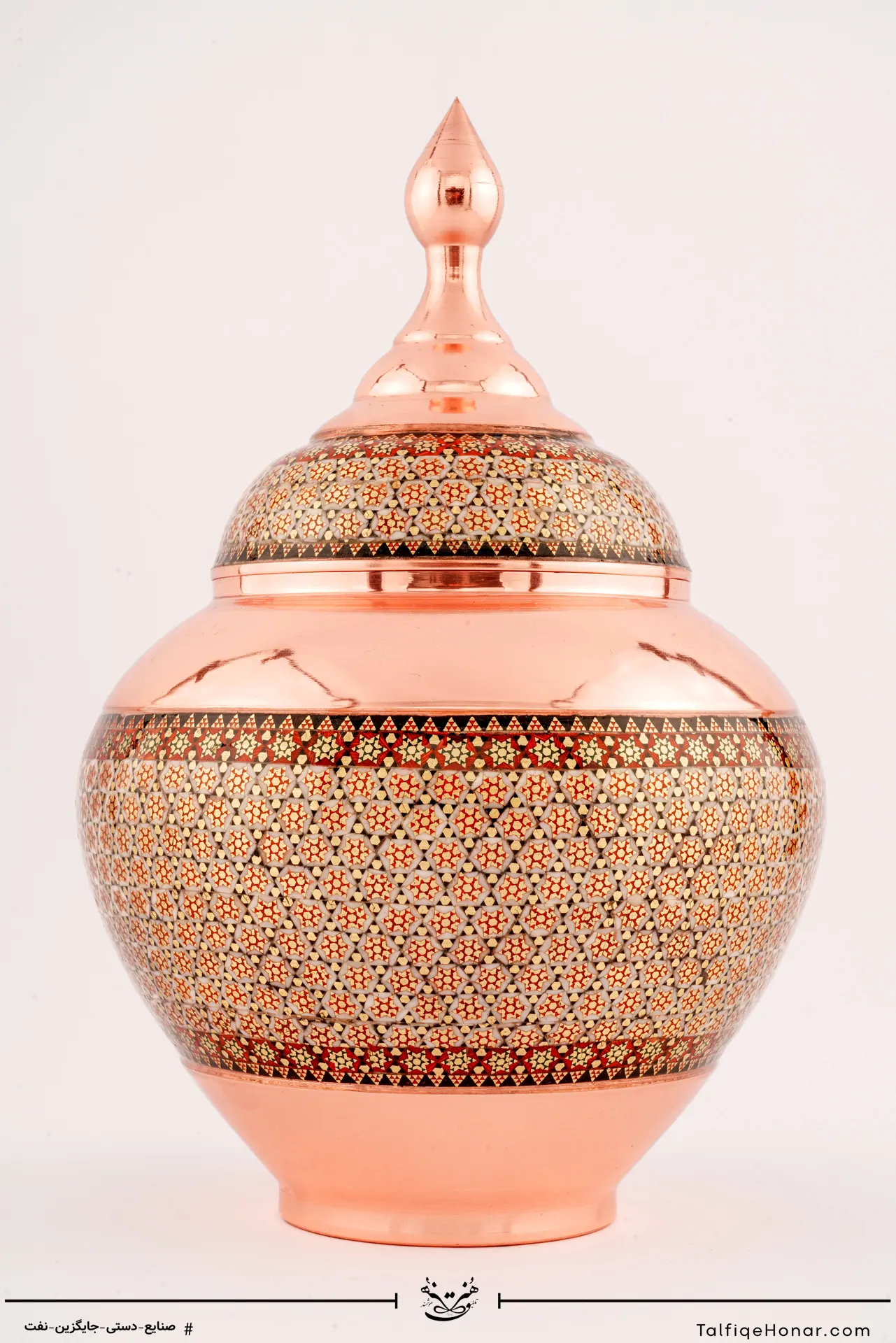 قندان سیبی مس خاتم سایز 23 کد 002(10482)