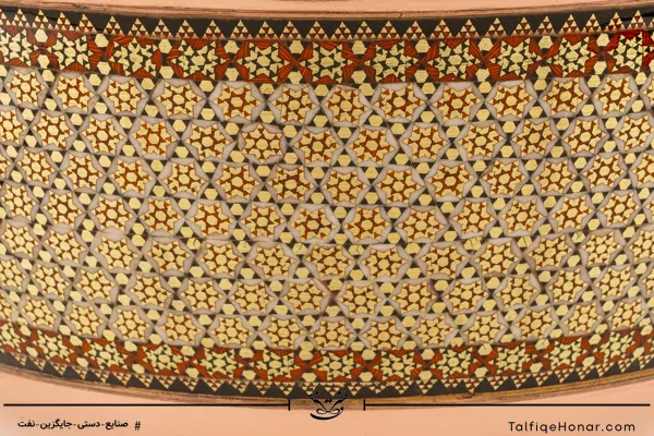 آجیل خوری مس خاتم کاری سایز 28