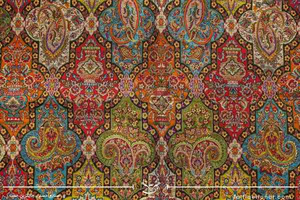 ست رومیزی ترمه طرح پارمیس