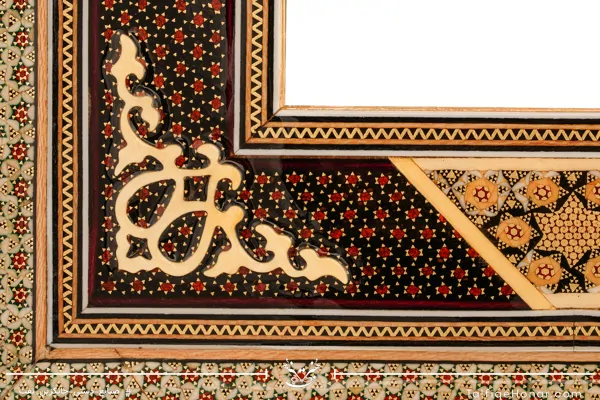 آینه با قاب خاتم کاری سایز 50*60