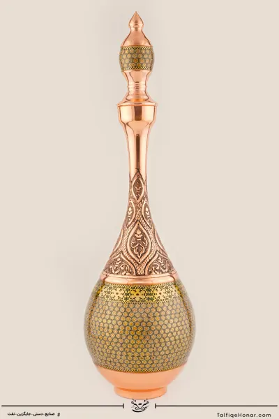 تنگ مس قلمزنی و خاتم سایز 50 کد 001 کد10002