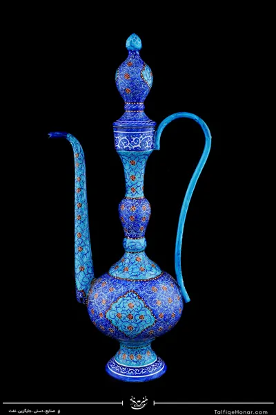 گلاب پاش گیلاسی مینا کاری سایز 38 (10514)