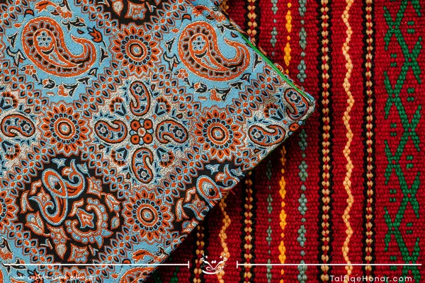 گلیم پادری پشمی با کیف ترمه  کد 001