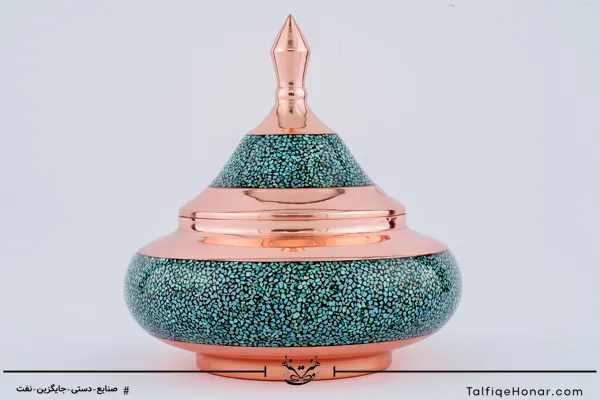قندان سفینه فیروزه کوب سایز 17 (10012)