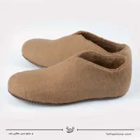 پاپوش نمدی رنگ کرمی سایز 43