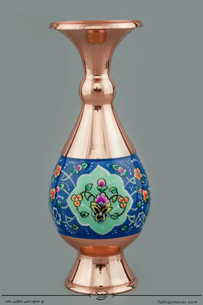 گلدان صراحی مس پرداز سایز 16(10526)