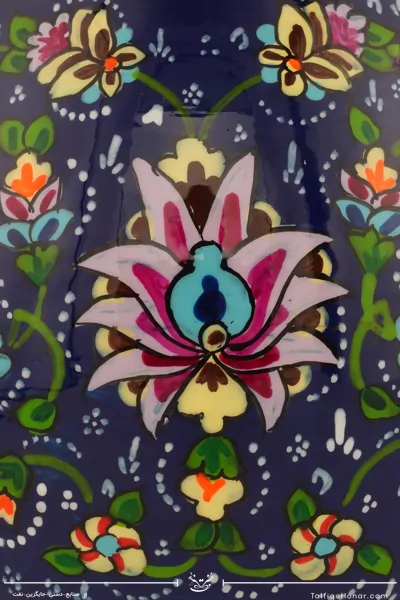گلدان صراحی مس و پرداز سایز 25 (10482)