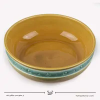 کاسه سرامیکی با رنگ کرمی قطر 22