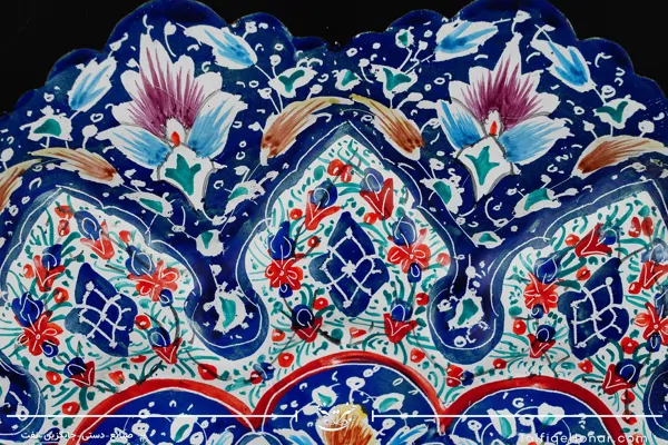بشقاب برجسته مینا کاری  قطر 40 (10514)