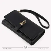 کیف دستی زنانه چرم مدل آنا رنگ مشکی سایز 3*10*20