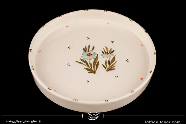 سرویس چای خوری دو نفره طرح بابونه با قندان و سینی