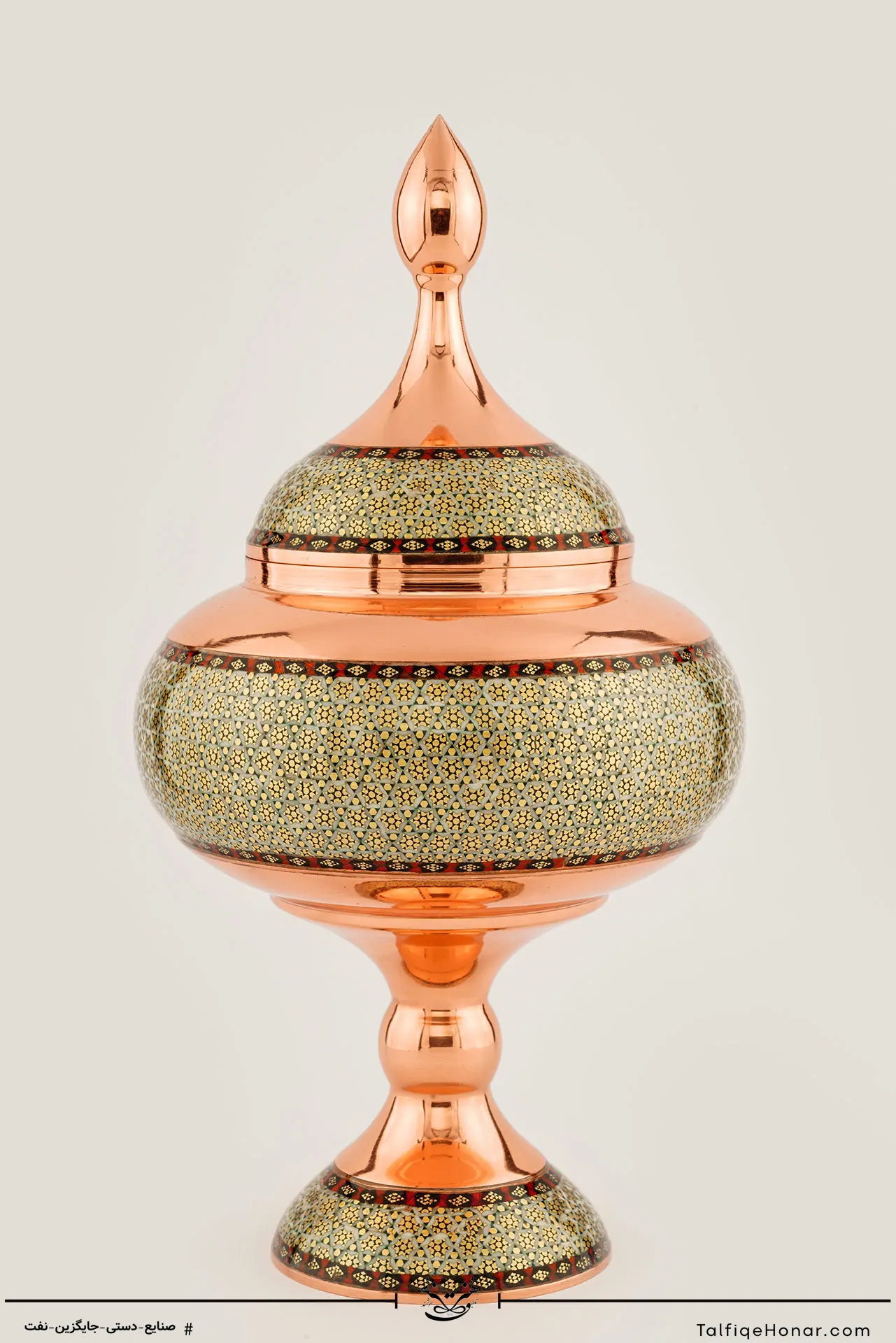 شکلات خوری مس خاتم سایز 30 کد(10494)