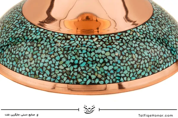  آجیل خوری مس فیروزه کوبی سایز 28