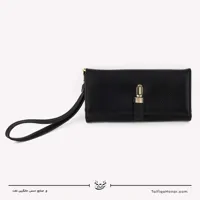 کیف دستی زنانه چرم مدل آنا رنگ مشکی سایز 3*10*20