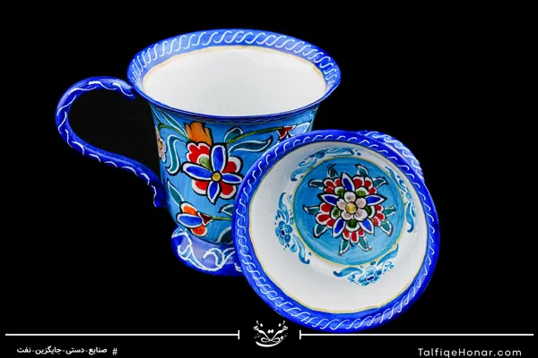 ست قهوه خوری تک نفره مینا کاری (10670)
