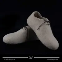 پاپوش نمدی بنددار رنگ کرمی سایز 39