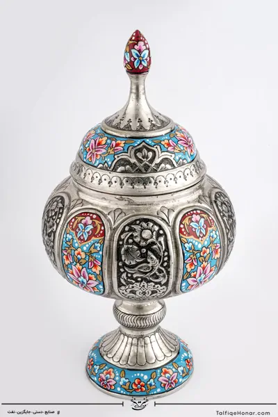 شکلات خوری مس قلمزنی و پرداز سایز 30 کد 001(10670)
