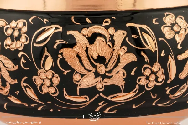 قندان مسی الماس تراش سایز 14 (10494)