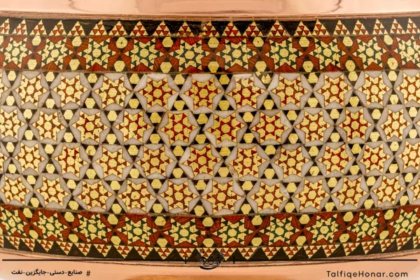  شکلات خوری مس خاتم کاری سایز 26 کد (10482)