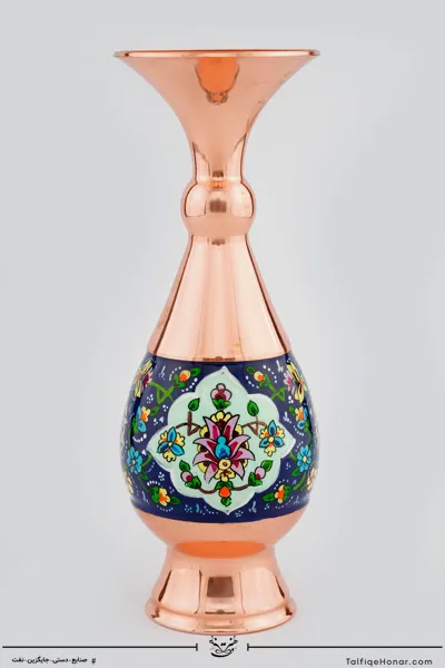 گلدان صراحی مس پرداز سایز 20(10482)