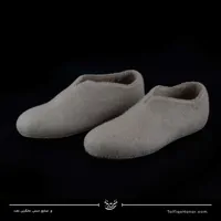 پاپوش نمدی رنگ کرمی سایز 43