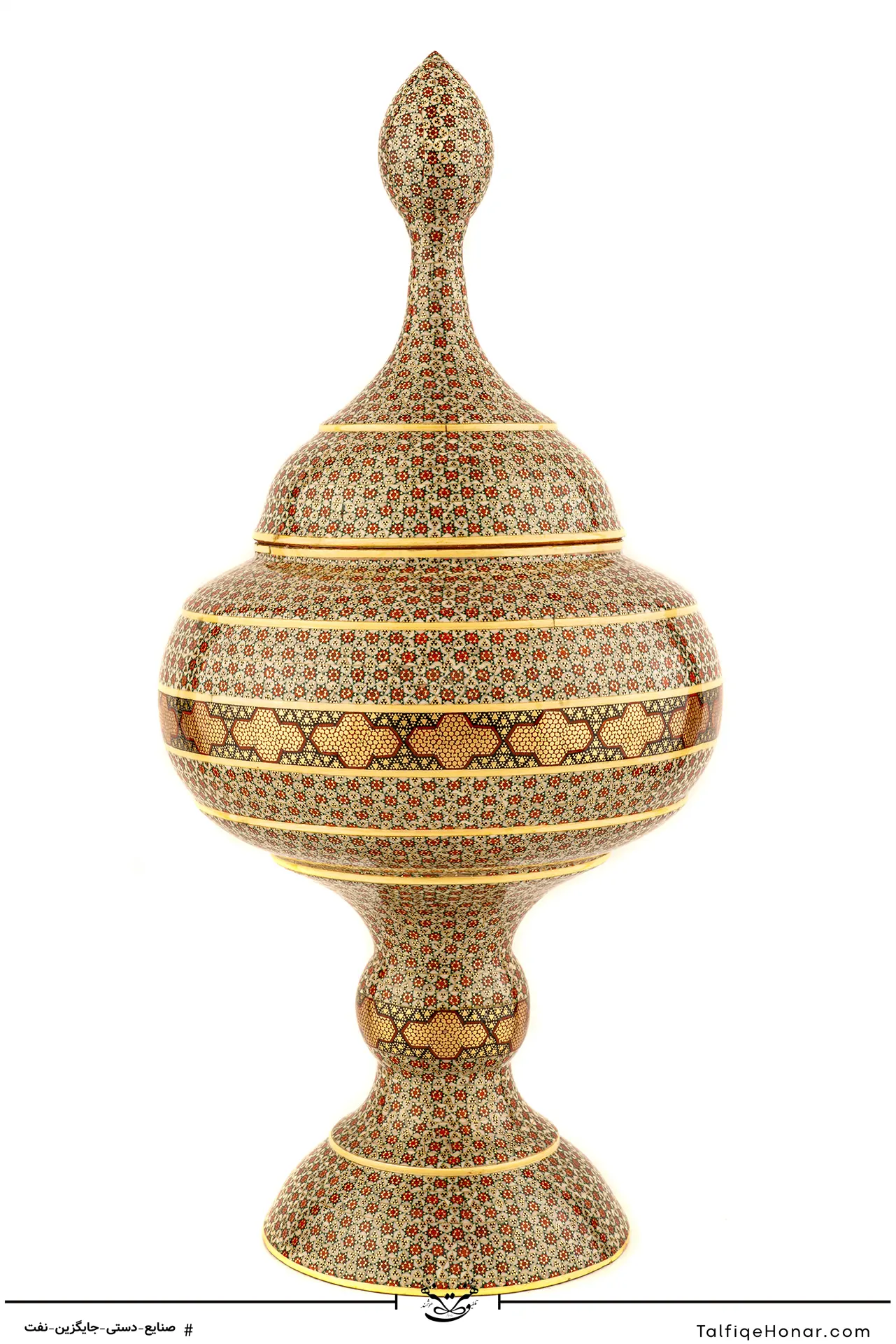 شکلات خوری مس تمام خاتم سایز 45