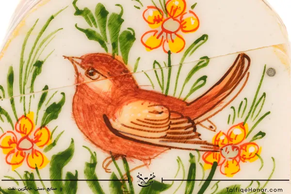  جعبه نقاشی زیرلاکی استخوان سفید سایز 7