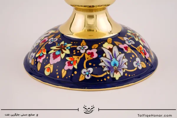 شکلات خوری برنجی پرداز با ورق طلا سایز 30(10002)