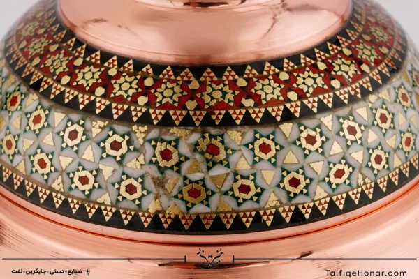 قندان سیبی مس خاتم سایز 23 کد 003(10482)