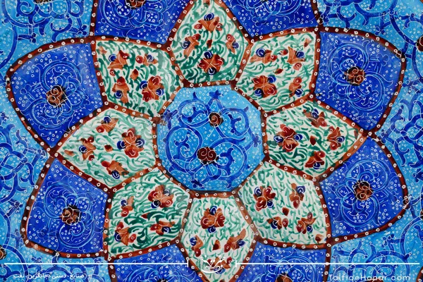 بشقاب برجسته مینا کاری قطر 35 (10514)