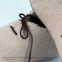 پاپوش نمدی بنددار رنگ کرمی سایز 39