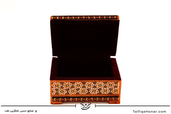 جعبه جواهرات خاتم مستطیل سایز 8*11 کد 002