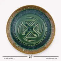 پیش دستی سرامیکی با نقش بز قطر 20