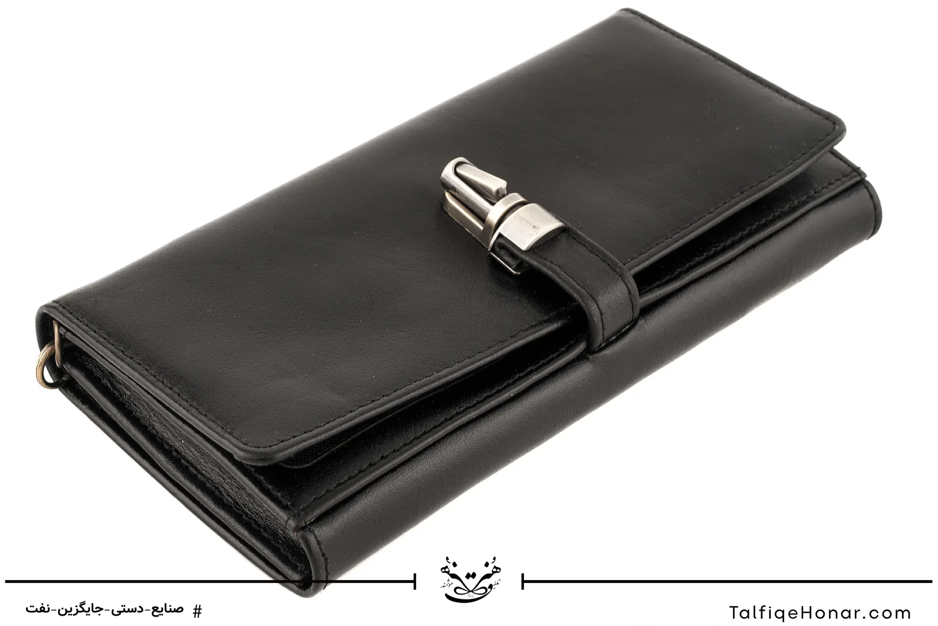 کیف دستی زنانه چرم مدل آنا رنگ مشکی سایز 3*10*20