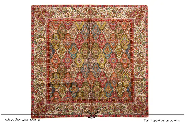 ست رومیزی ترمه طرح پارمیس