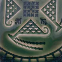 پیش دستی سرامیکی با نقش بز قطر 20