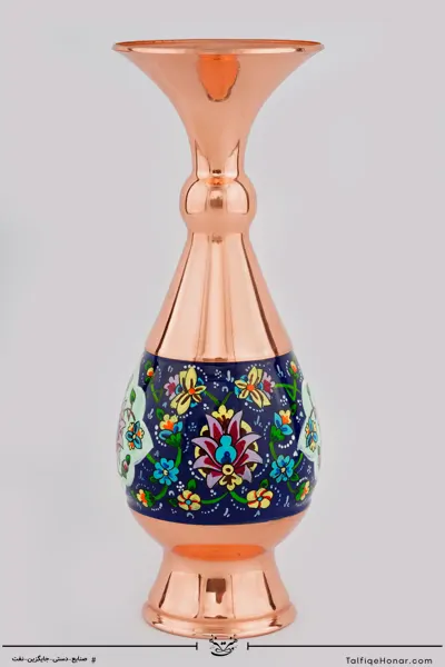 گلدان صراحی مس پرداز سایز 20(10482)