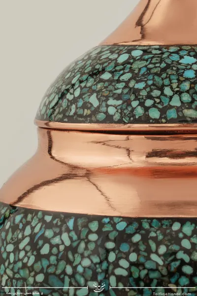 شکلات خوری مس فیروزه کوبی سایز 18 کد 001(10002)