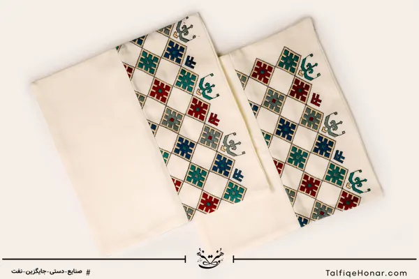 جفت کوسن سوزن دوزی بلوچ کد 002