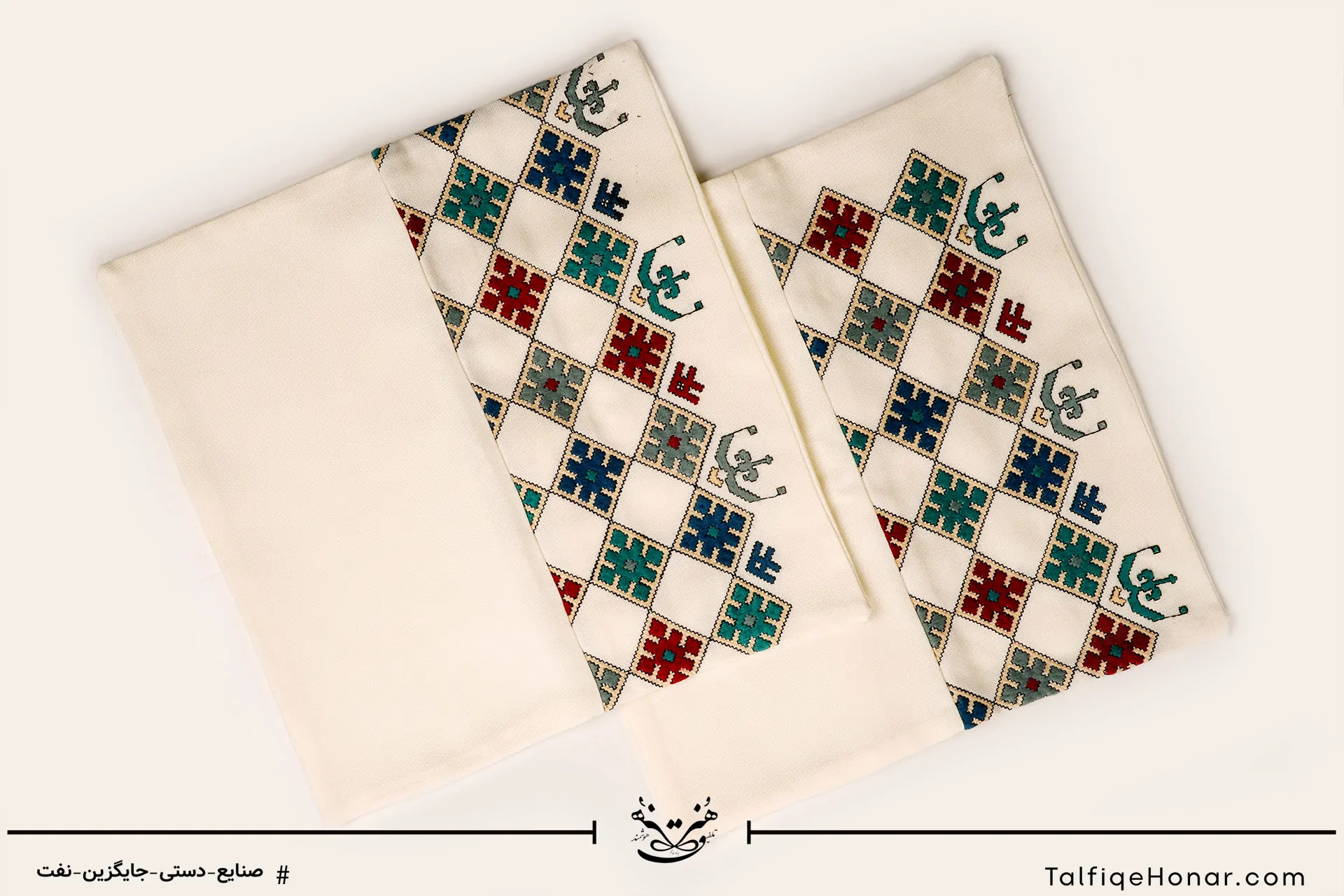 جفت کوسن سوزن دوزی بلوچ کد 002